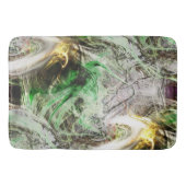 Robuuste textuur onder drijvende groene en gele in badmat (Voorkant)