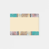 Robuuste textuurrand met flakkerende verf post-it® notes (Voorkant)