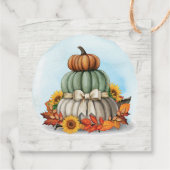 Robuuste Thanksgiving - Zonnebloem naar / Van Schr Bedankjes Labels (Achterkant)