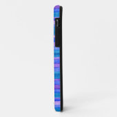 Robuuste turquoise, blauwe, violet geschilderde st Case-Mate iPhone case (Achterkant/links)