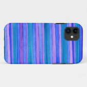 Robuuste turquoise, blauwe, violet geschilderde st Case-Mate iPhone case (Achterkant (horizontaal))