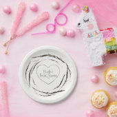 Robuuste twijken met dubbele tanden met aangepaste papieren bordje (Feest)