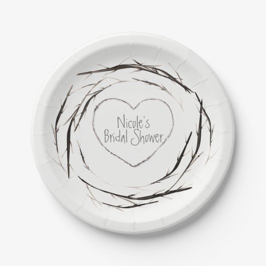 Robuuste twijken met dubbele tanden met aangepaste papieren bordje (Voorkant)