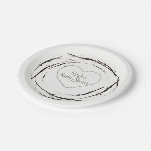 Robuuste twijken met dubbele tanden met aangepaste papieren bordje (Gekanteld)