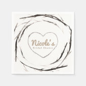 Robuuste twijken met dubbele tanden met aangepaste servetten (Voorkant)