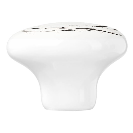 Robuuste twijken met tweekleppige tak met hoofdlan keramische knop (Zijkant)