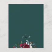 Robuuste uitnodiging voor de bruiloft in de winter (Achterkant)