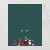 Robuuste uitnodiging voor de bruiloft in de winter flyer (Achterkant)