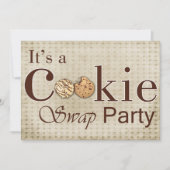 Robuuste uitnodiging voor een bruine holiday Cooki (Voorkant)