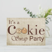 Robuuste uitnodiging voor een bruine holiday Cooki (Staand voorkant)