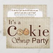 Robuuste uitnodiging voor een bruine holiday Cooki (Voorkant / Achterkant)