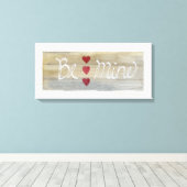 Robuuste Valentijn is mijn Canvas Afdruk (Insitu (Houten vloer))