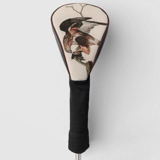 Robuuste valkvogels van Amerika Audubon Print Golfheadcover (Voorkant)