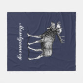 Robuuste, vaste, aangepaste kleurennaam fleece deken (Voorkant (Horizontaal))