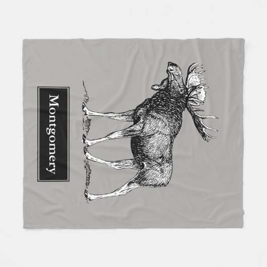 Robuuste, vaste, aangepaste kleurennaam fleece deken (Voorkant (Horizontaal))