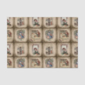 Robuuste Victoriaans Hoesjes voor kerstboeken Tissuepapier (Voorkant)