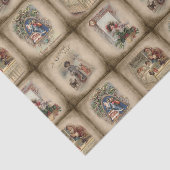 Robuuste Victoriaans Hoesjes voor kerstboeken Tissuepapier (Detail)