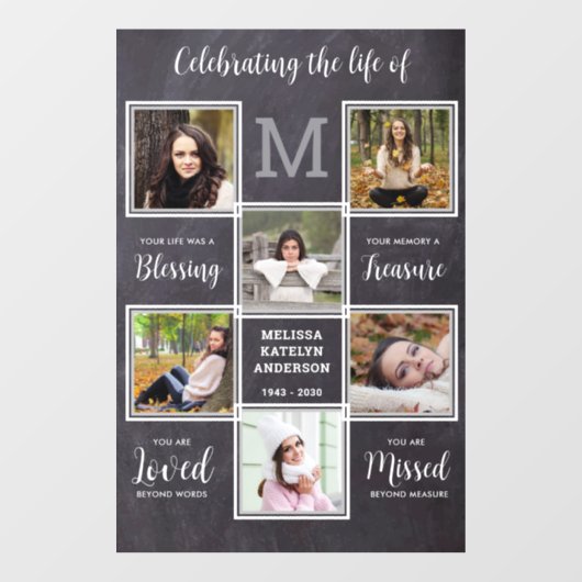 Robuuste viering van het levensmonument Unieke 6 f Raamsticker (Vel)