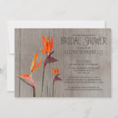 Robuuste vogel van het Paradise Bridal Shower Invi Kaart (Voorkant)