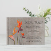 Robuuste vogel van het Paradise Bridal Shower Invi Kaart (Staand voorkant)