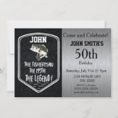 Robuuste volwassen bas Vist het Man de mythe Kaart (Voorkant)