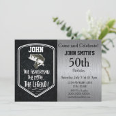 Robuuste volwassen bas Vist het Man de mythe Kaart (Staand voorkant)