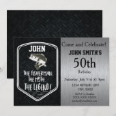 Robuuste volwassen bas Vist het Man de mythe Kaart (Voorkant / Achterkant)