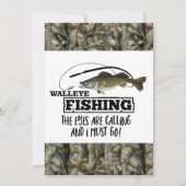 Robuuste volwassen Mannen van Birthday Camo Fish Kaart (Voorkant)