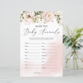 Robuuste voorlentenaam het baby shower van de baby (Staand voorkant)