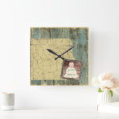 Robuuste wandklok (Huis)