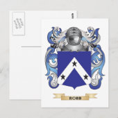 Robuuste wapenlaag (gezinscrest) briefkaart (Voorkant / Achterkant)