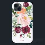 Robuuste Waterverf Botanisch met monogram Case-Mate iPhone Case<br><div class="desc">Deze botanische vormgeving is prachtig vrouwelijk met een roestachtig charme. Ze bevat een bouquet waterverf rozen, gemengde bloemen en groen in een trendy kleurenschema van bogundy, roze en russetoranje met een doorlatende groen. Een tekst sjabloon is inbegrepen om dit ontwerp met uw gewenste monogram initialen, naam of andere gewenste tekst...</div>