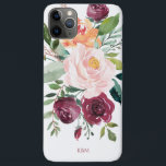 Robuuste Waterverf Botanisch met monogram Case-Mate iPhone Case<br><div class="desc">Deze botanische vormgeving is prachtig vrouwelijk met een roestachtig charme. Ze bevat een bouquet waterverf rozen, gemengde bloemen en groen in een trendy kleurenschema van bogundy, roze en russetoranje met een doorlatende groen. Een tekst sjabloon is inbegrepen om dit ontwerp met uw gewenste monogram initialen, naam of andere gewenste tekst...</div>