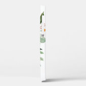 Robuuste Waterverf Botanisch met uw monogram Case-Mate iPhone Case (Achterkant / Links)