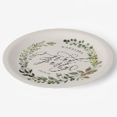 Robuuste waterverf met graduatiepartij papieren bordje (Gekanteld)