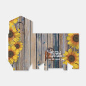 Robuuste westerne cowboy en landelijke bloemige br bedankdoosjes (Uitgevouwen)