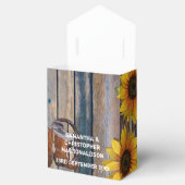 Robuuste westerne cowboy en landelijke bloemige br bedankdoosjes (Geopend)