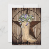 Robuuste westerne ster voor wilde houtbloem met sc kaart (Voorkant)