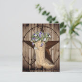 Robuuste westerne ster voor wilde houtbloem met sc kaart (Staand voorkant)