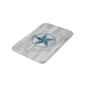 Robuuste Westerne stijlster (blauw) Badmat (Gekanteld)