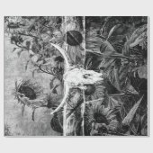 Robuuste Westerne zwarte en witte flesvormige sche Cadeaupapier (Vlak)