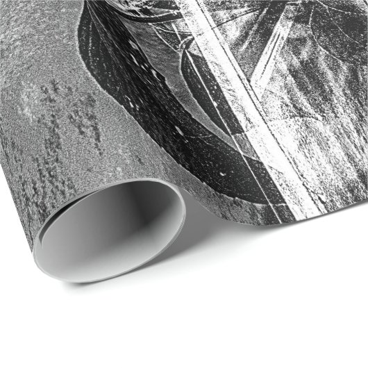 Robuuste Westerne zwarte en witte flesvormige sche Cadeaupapier (Rol Hoek)