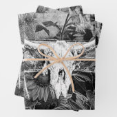 Robuuste Westerne zwarte en witte flesvormige sche Inpakpapier Vel (In situ)