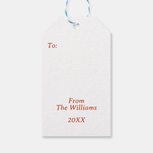 Robuuste winterpaddenstoelen Kerst Cadeaulabel (Achterkant)