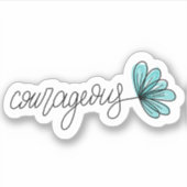 Robuuste Word Flower-laptop | Afgesneden Sticker (Voorkant)