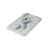 Robuuste zeeen met een zomerstrand badmat (Gekanteld)