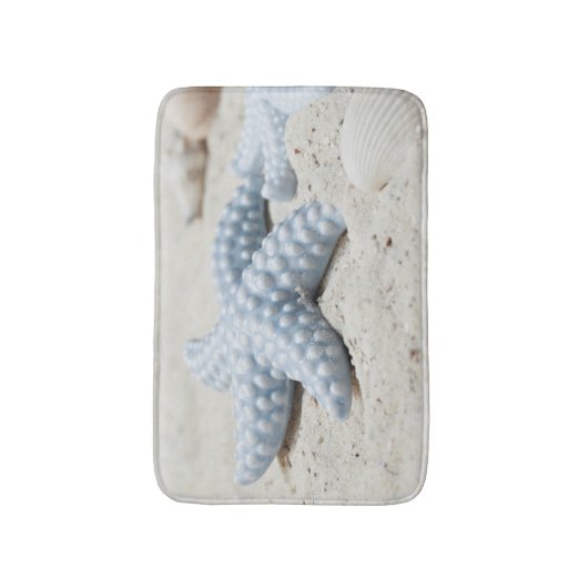 Robuuste zeeen met een zomerstrand badmat (Voorkant Verticaal)