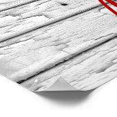 Robuuste zgn. buisje op weed hout | Afdrukken Poster (Hoek)