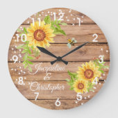 Robuuste zonnebloem Grote klok (Voorkant)