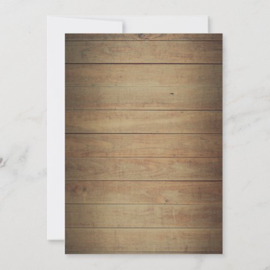 Robuuste zonnebloem in uitnodiging voor verjaardag (Achterkant)